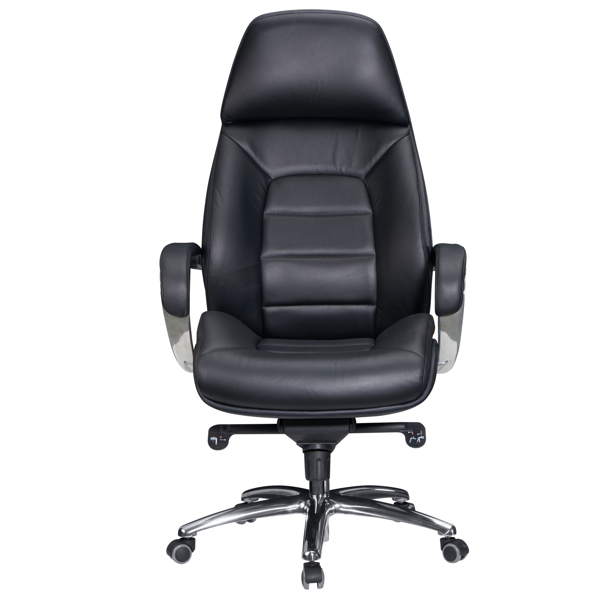 Cadeira de escritório amstyle cadeira executiva couro real preto ergonômico cadeira giratória xxl 120 kg