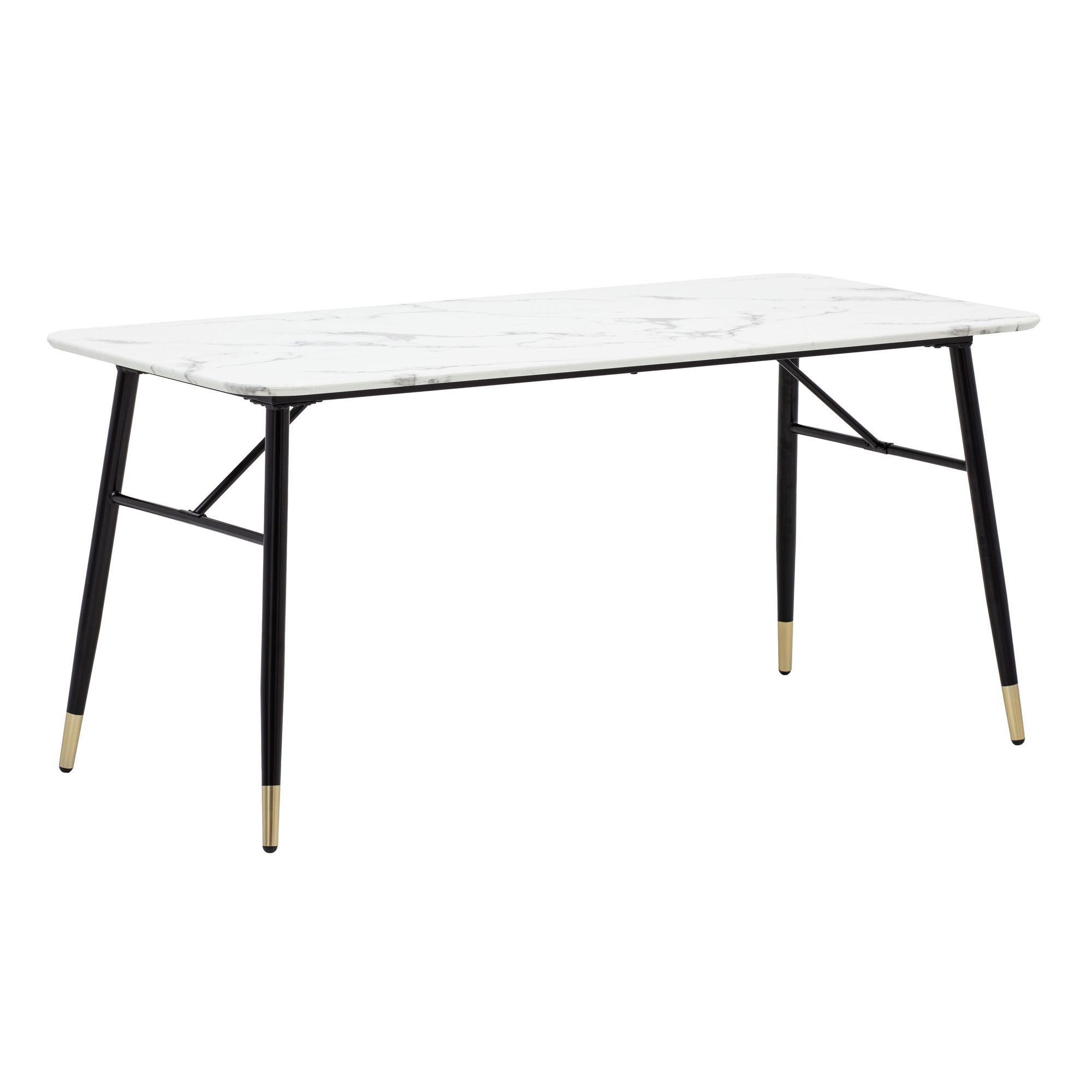 Mesa de jantar wohnling 120 cm mármore branco mesa de jantar pequena mesa de cozinha