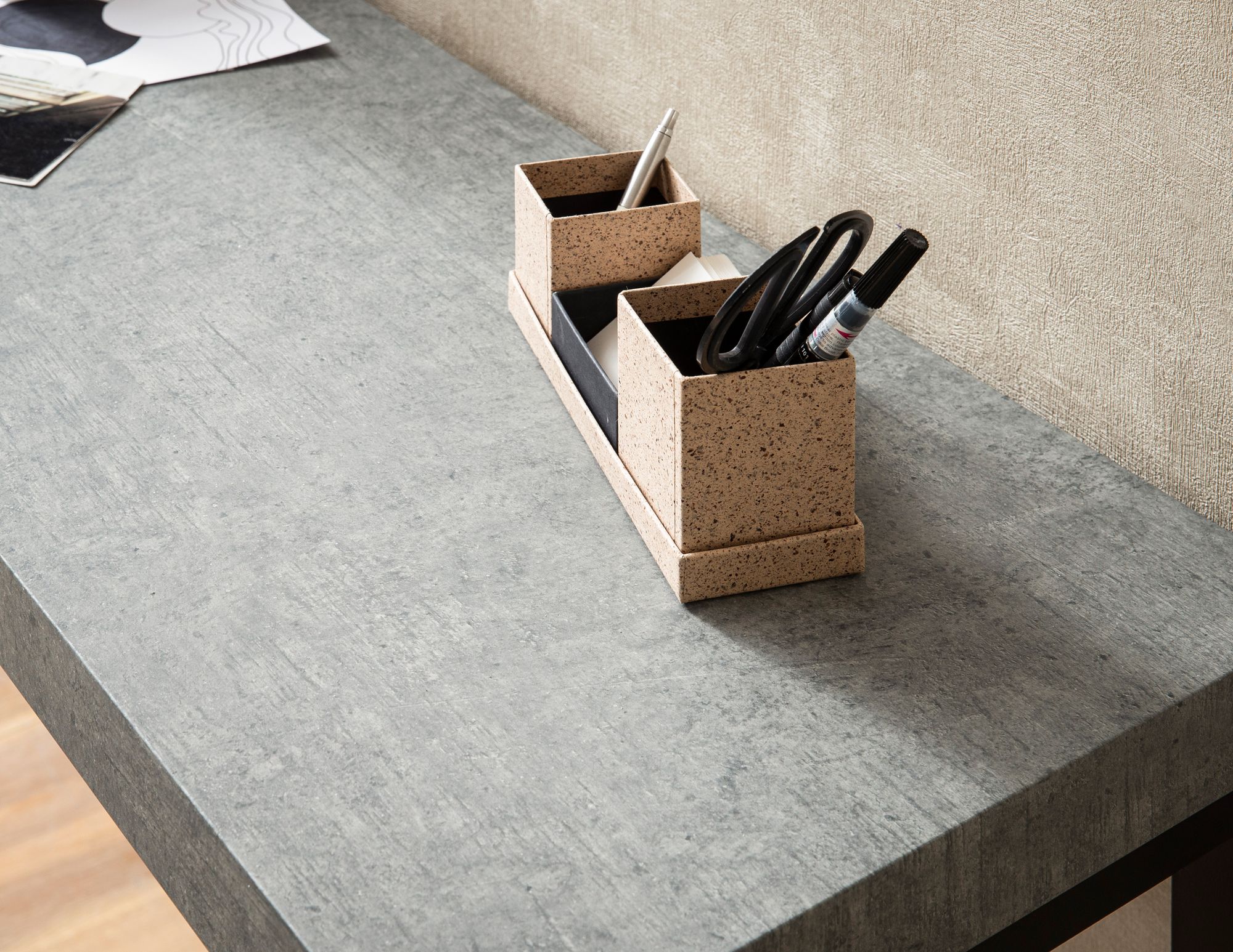 Mesa de console wohnling 120 cm aparador mesa de corredor mesa de concreto estreita