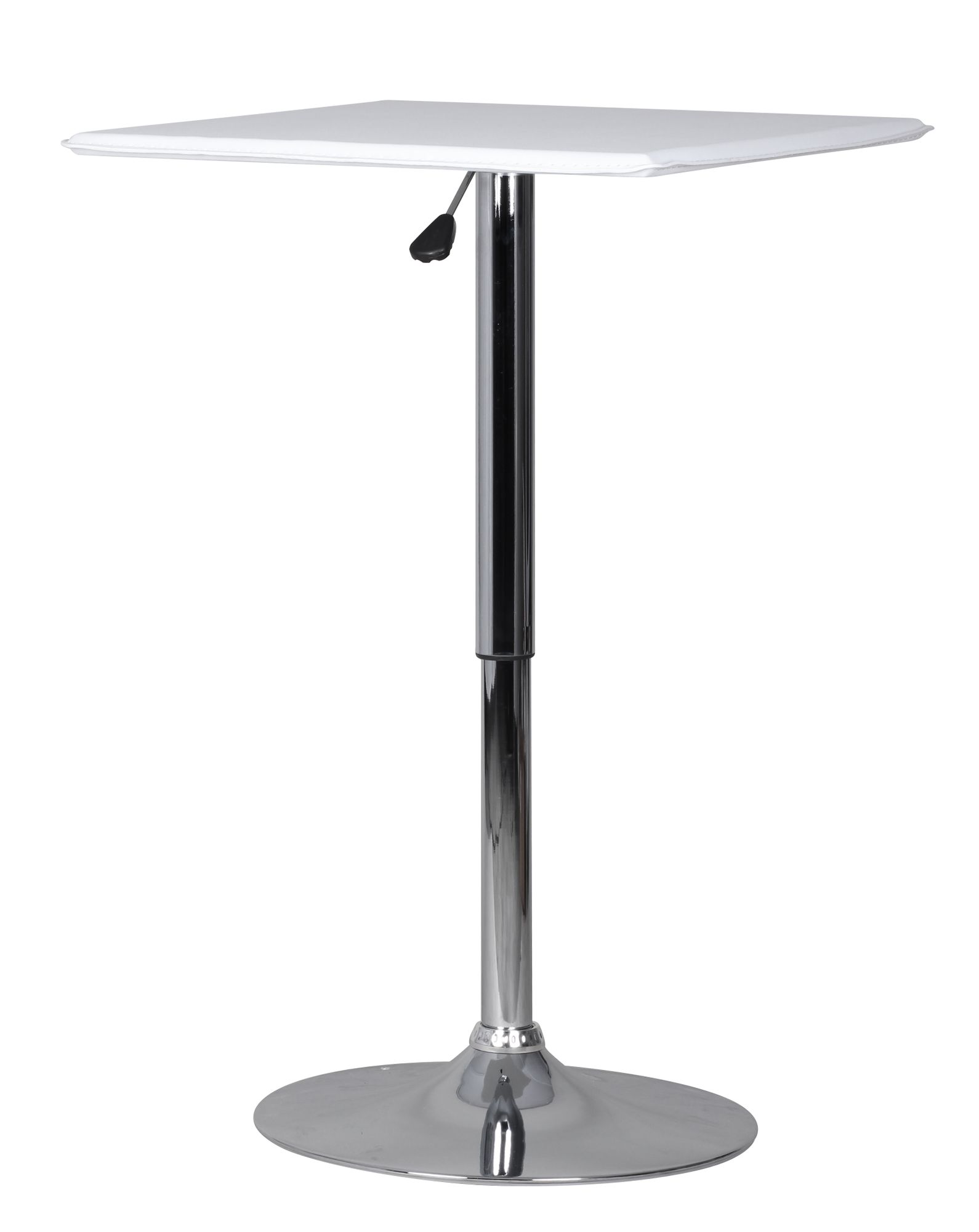 Mesa de bar amstyle mesa bistrô 60 x 60 cm couro branco