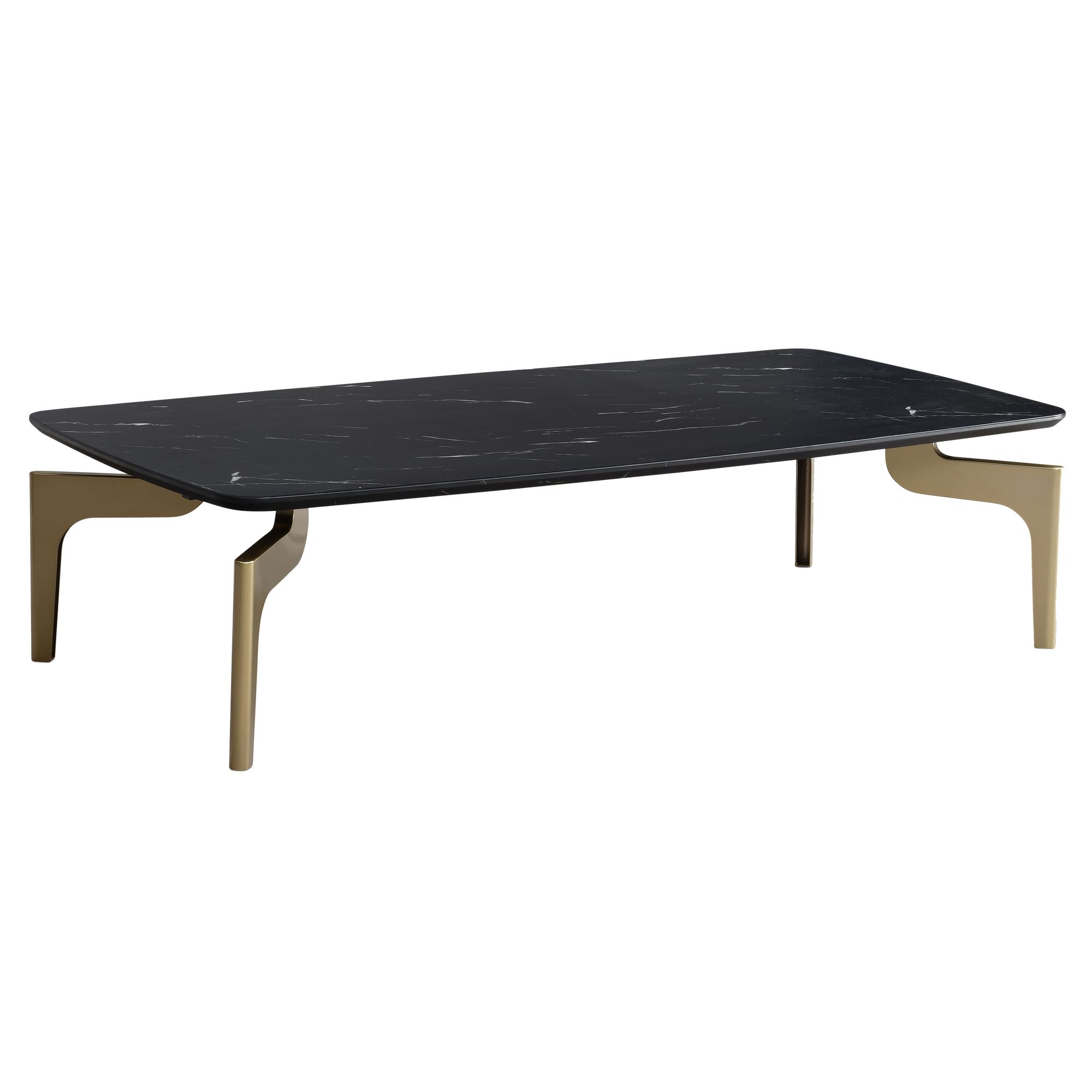 Mesa de centro wohnling com aparência de mármore, sofá preto, mesa de sala de estar de 120 cm