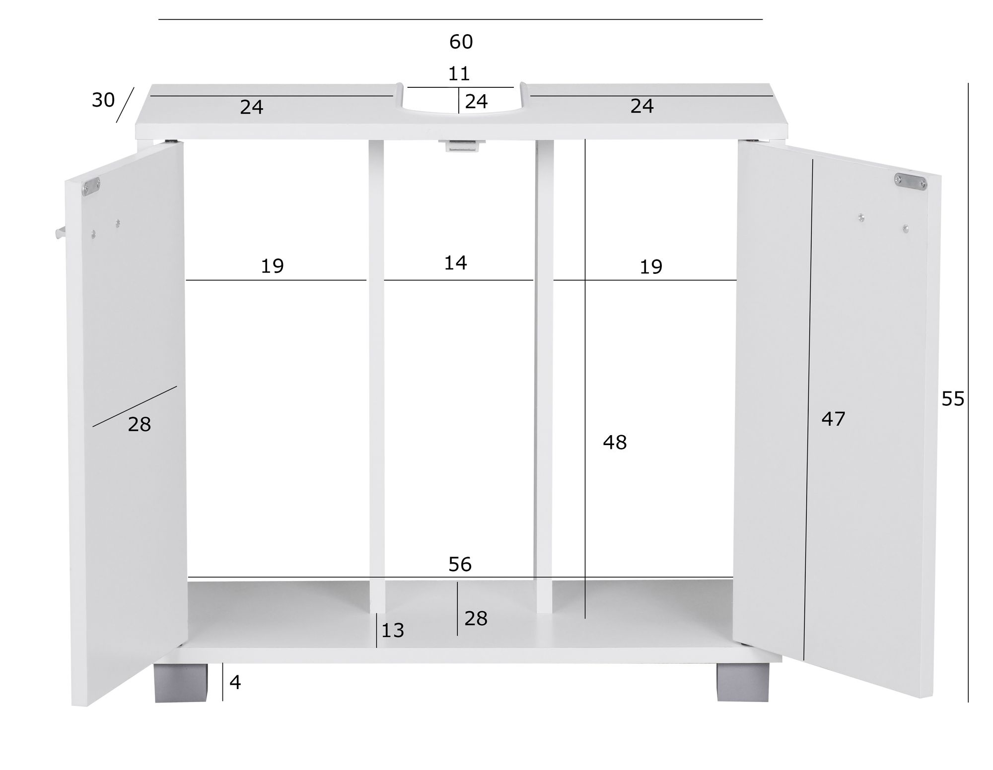 Armário base lavatório residente wl1.344 armário banheiro 60cm armário base lavatório