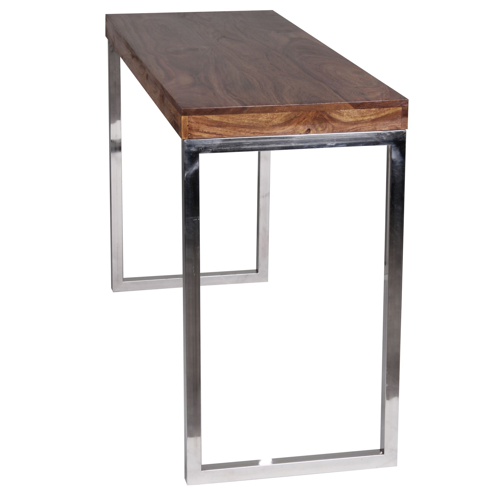 Mesa de console de madeira maciça wohnling guna 120 x 45 x 76 cm penteadeira mesa de computador