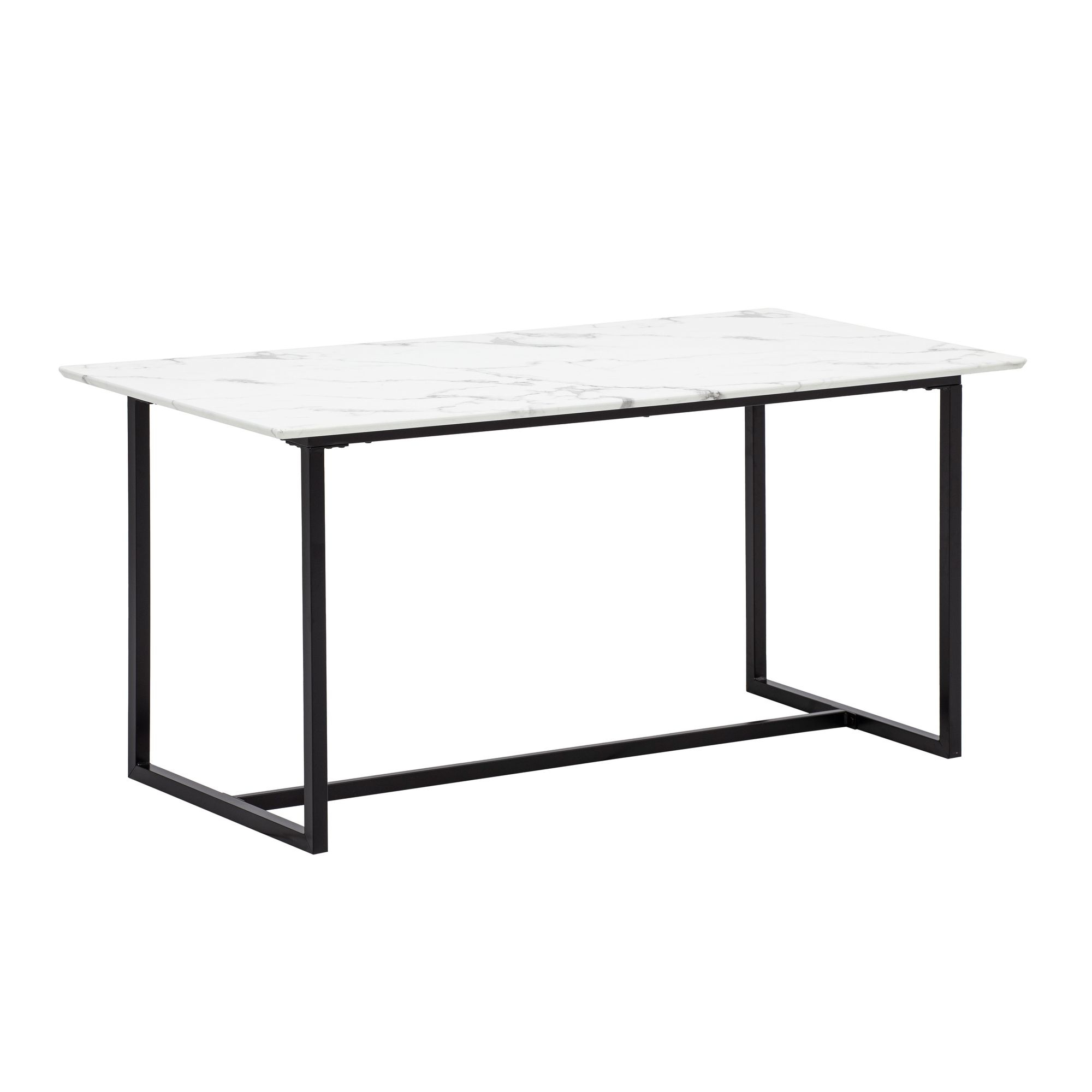 Mesa de jantar wohnling 120 cm mármore branco mesa de cozinha pequena mesa de jantar