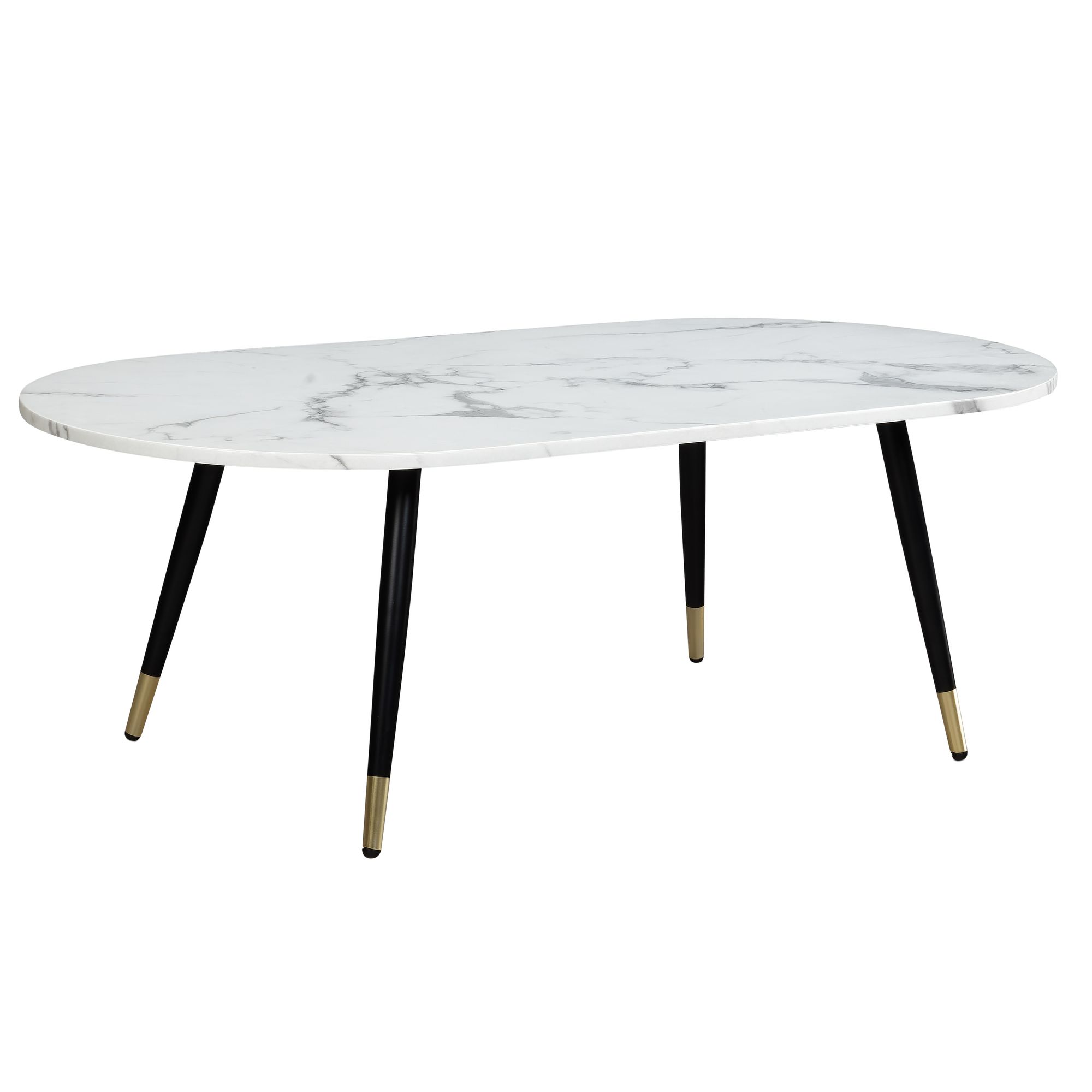 Mesa de centro wohnling mármore branco 120 cm mesa de sala de estar sofá