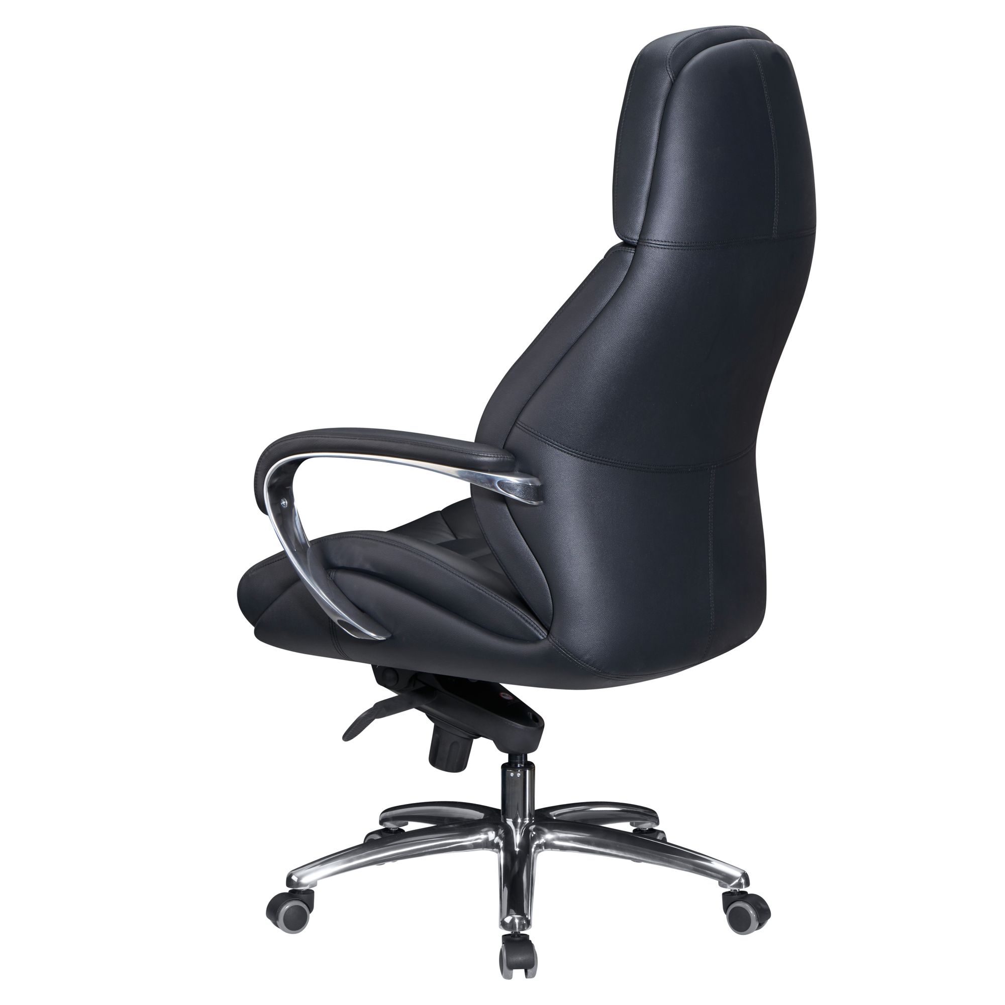 Cadeira de escritório amstyle cadeira executiva couro real preto ergonômico cadeira giratória xxl 120 kg